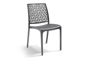 SEDIA IN POLIPROPILENE 'NINFA' grafite  - BICA