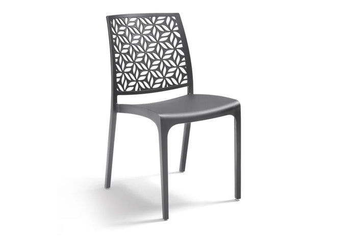 SEDIA IN POLIPROPILENE 'NINFA' grafite  - BICA