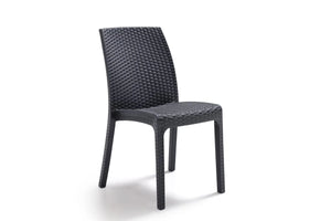 SEDIA IN POLIPROPILENE 'VIRGINIA' antracite  - BICA