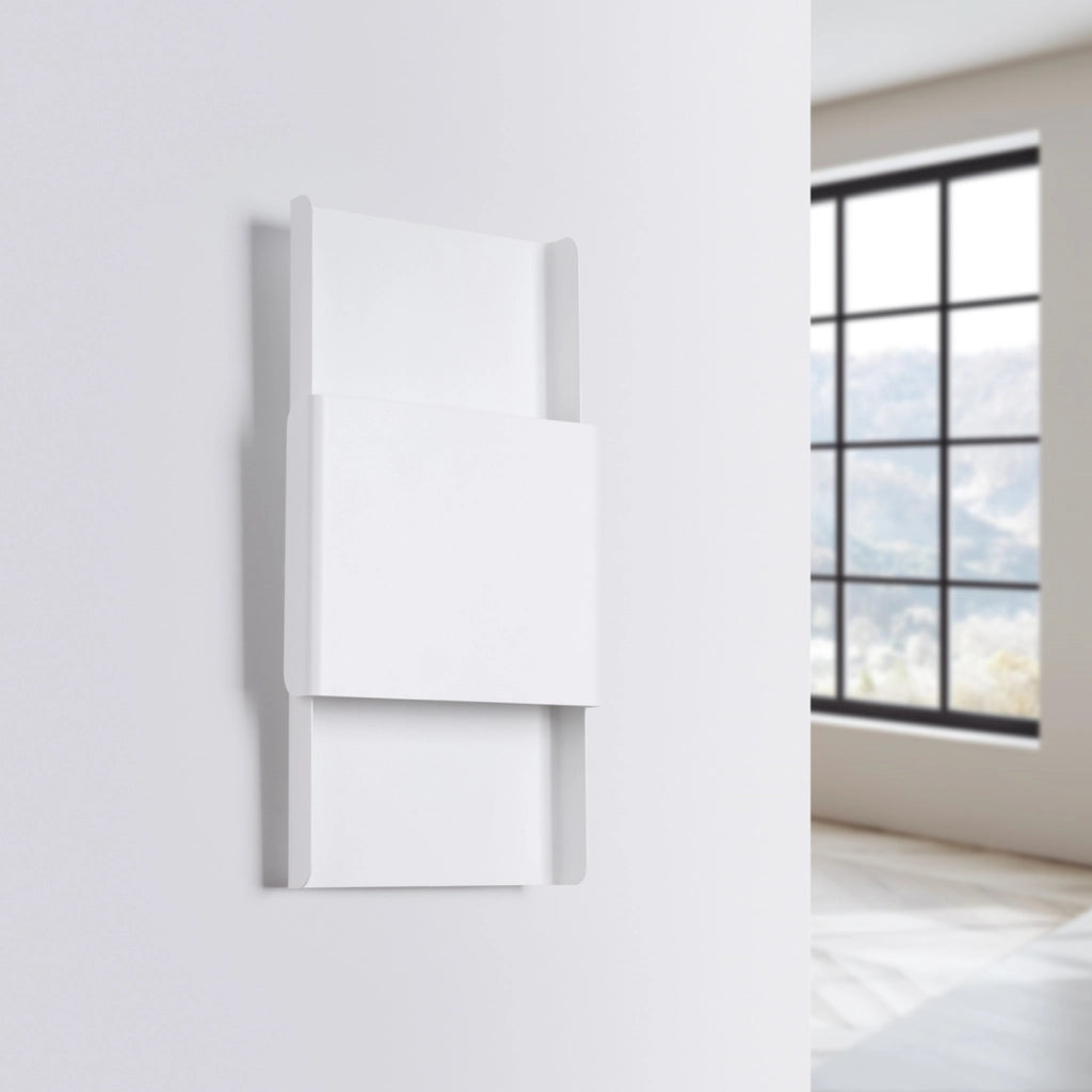 Applique moderna rettangolare bianca SKELDA 2xG9 Pure Lume