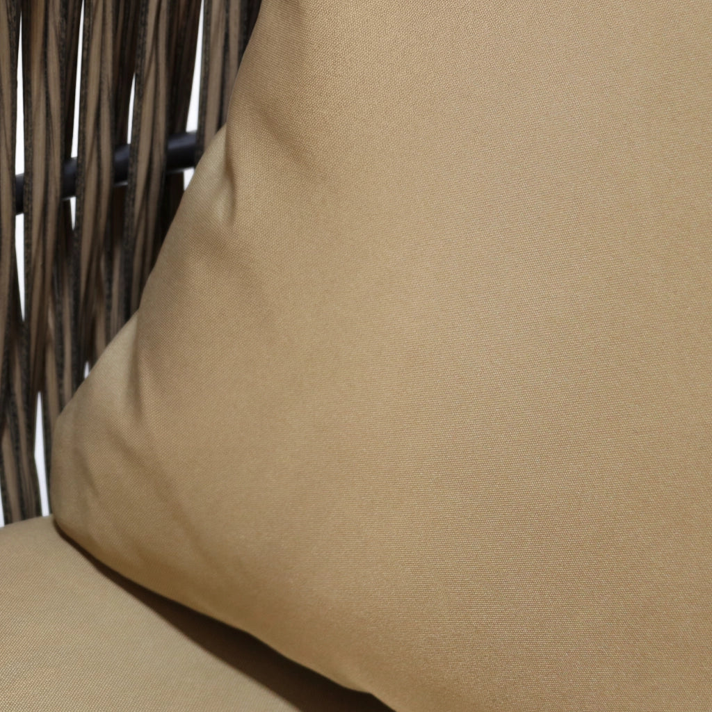 Set Salotto da Giardino in Rattan con Cuscini ¨C MINIMAL ¨C Polyrattan, Struttura in Metallo