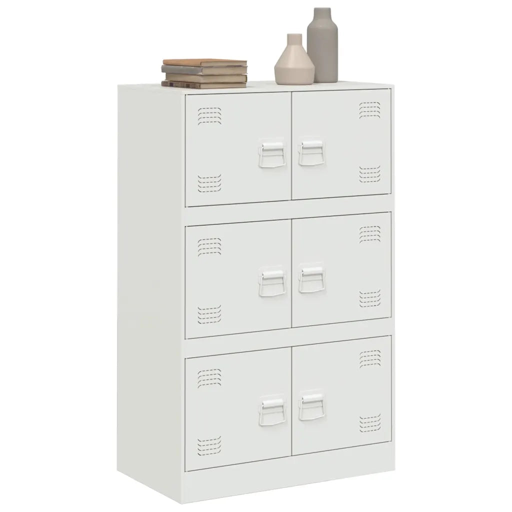 Credenza | Madia | Buffet da pranzo | Armadio da pranzo Bianca 67x39x107 cm in Acciaio