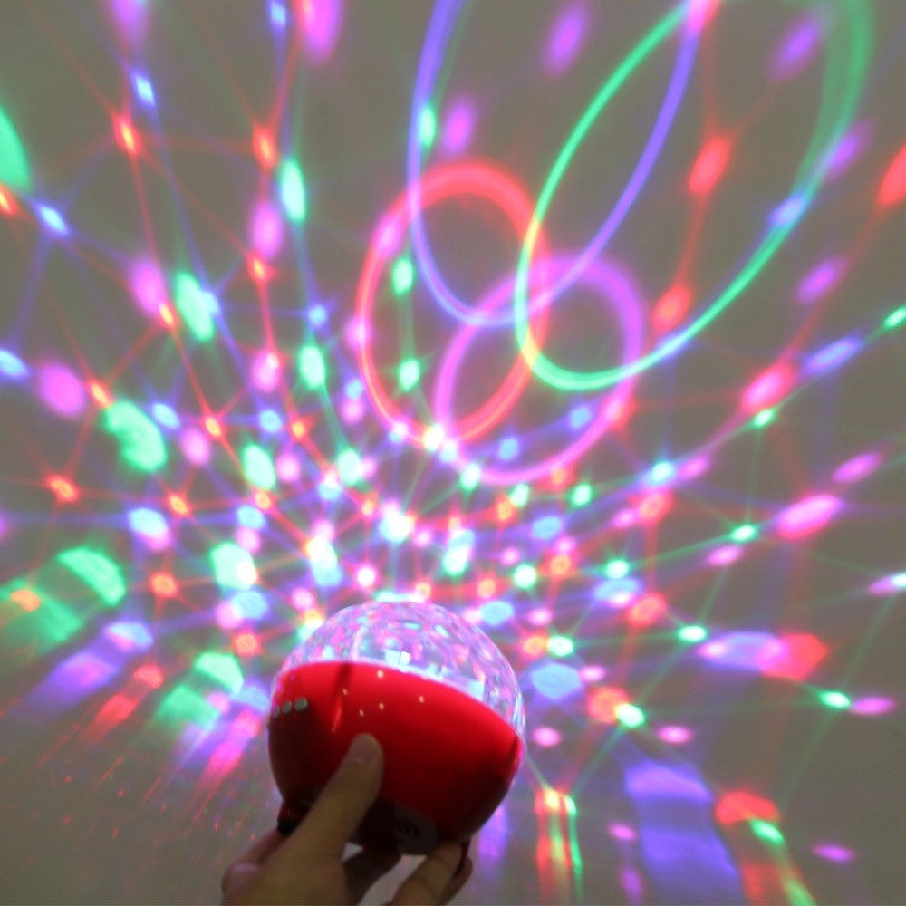 Trade Shop - Cassa Speaker Bluetooth Altoparlante Con Effetti Luce Discoteca Mp3 Tf Radio Dj -