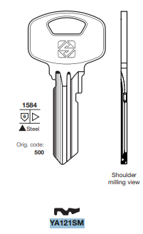 CHIAVI SILCA PROFILO YA121SM ASC- 10,0 pz