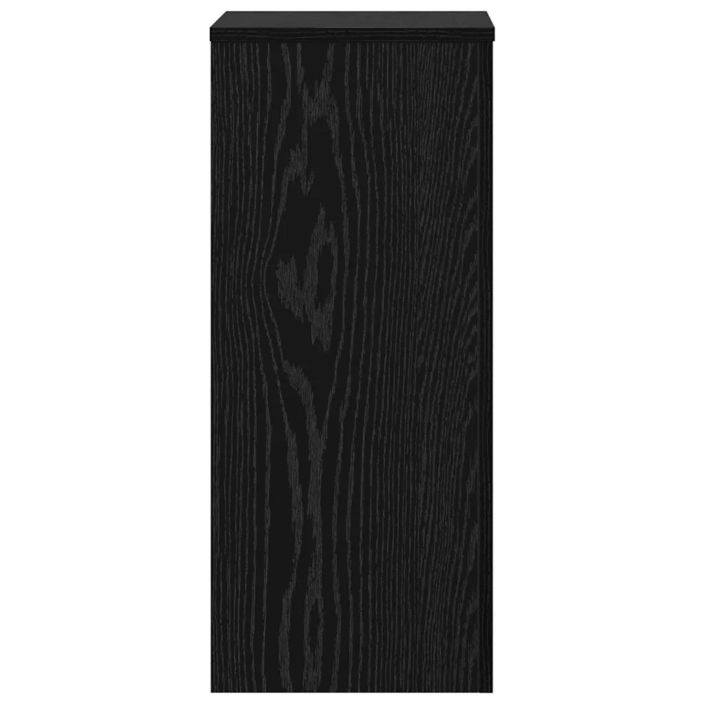Supporto per piante 2 pcs Rovere Nero 30 x 30 x 70 cm 869232
