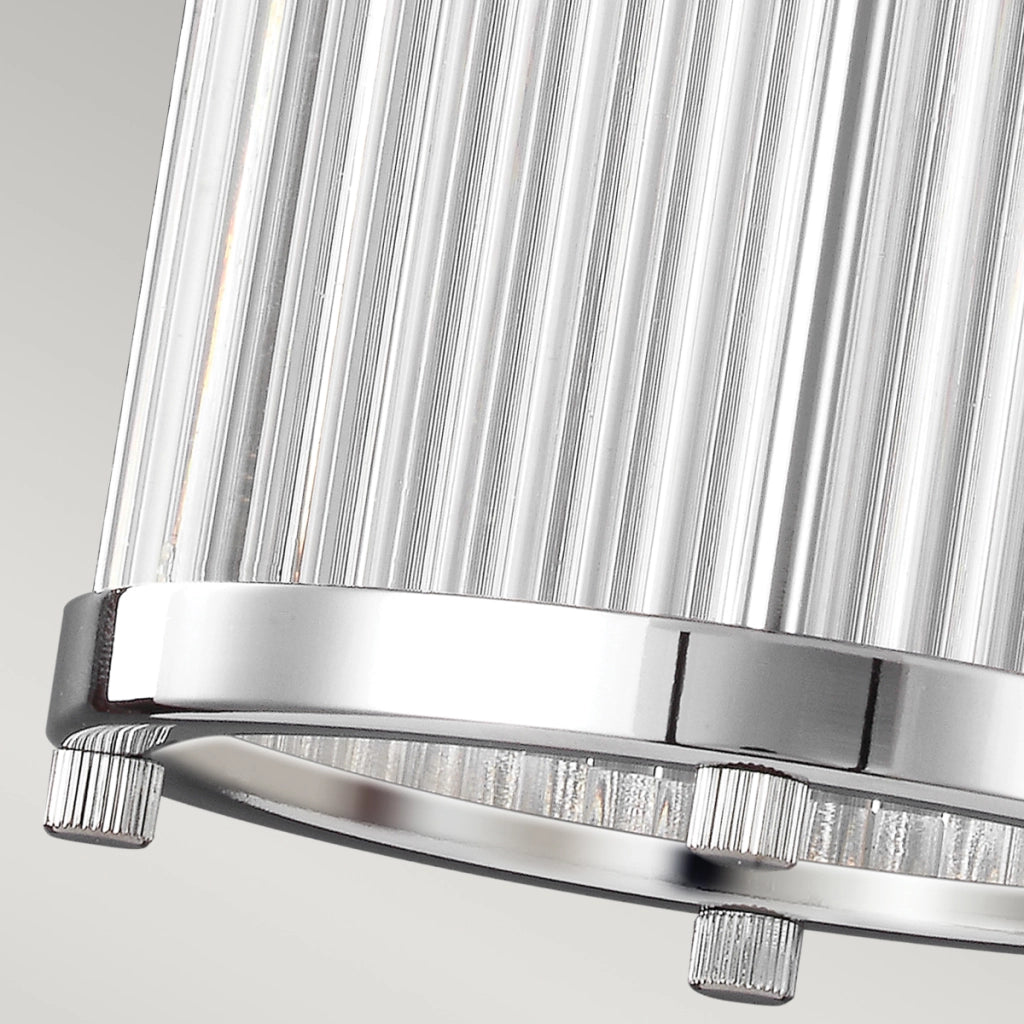 Lampada a sospensione LED cromata vetro Paulson Feiss