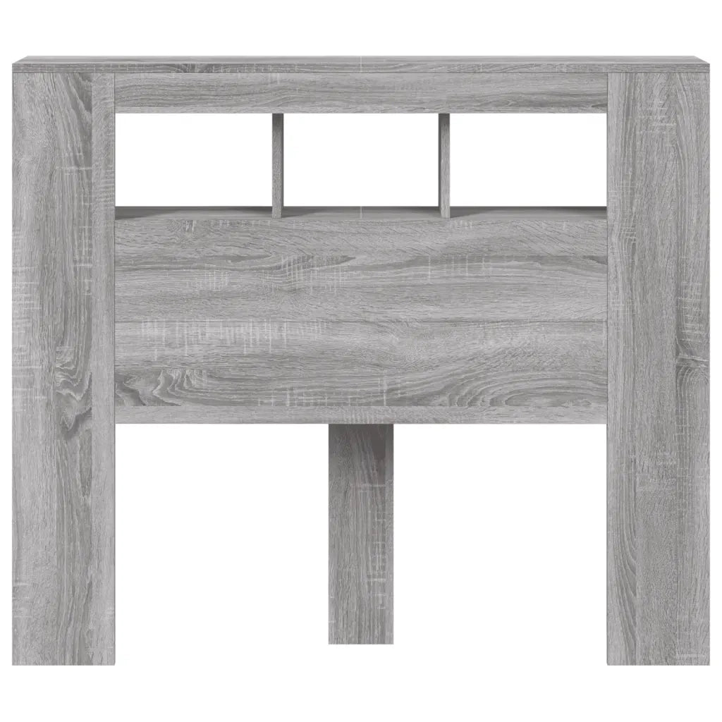 Testiera | Testata LED Grigio Sonoma 120x18,5x103,5 cm Legno Multistrato