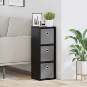 Credenza con cassetto Rovere Nero 25,5 x 22 x 69,5 cm 8000549
