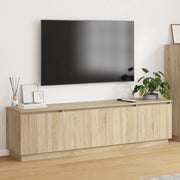 Mobile TV  con LED Rovere Sonoma 180x38x49 cm Legno ingegnerizzato
