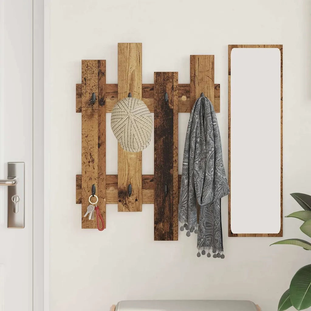 Appendiabiti a muro Legno vecchio 60 x 3 x 82 cm CFW7144877
