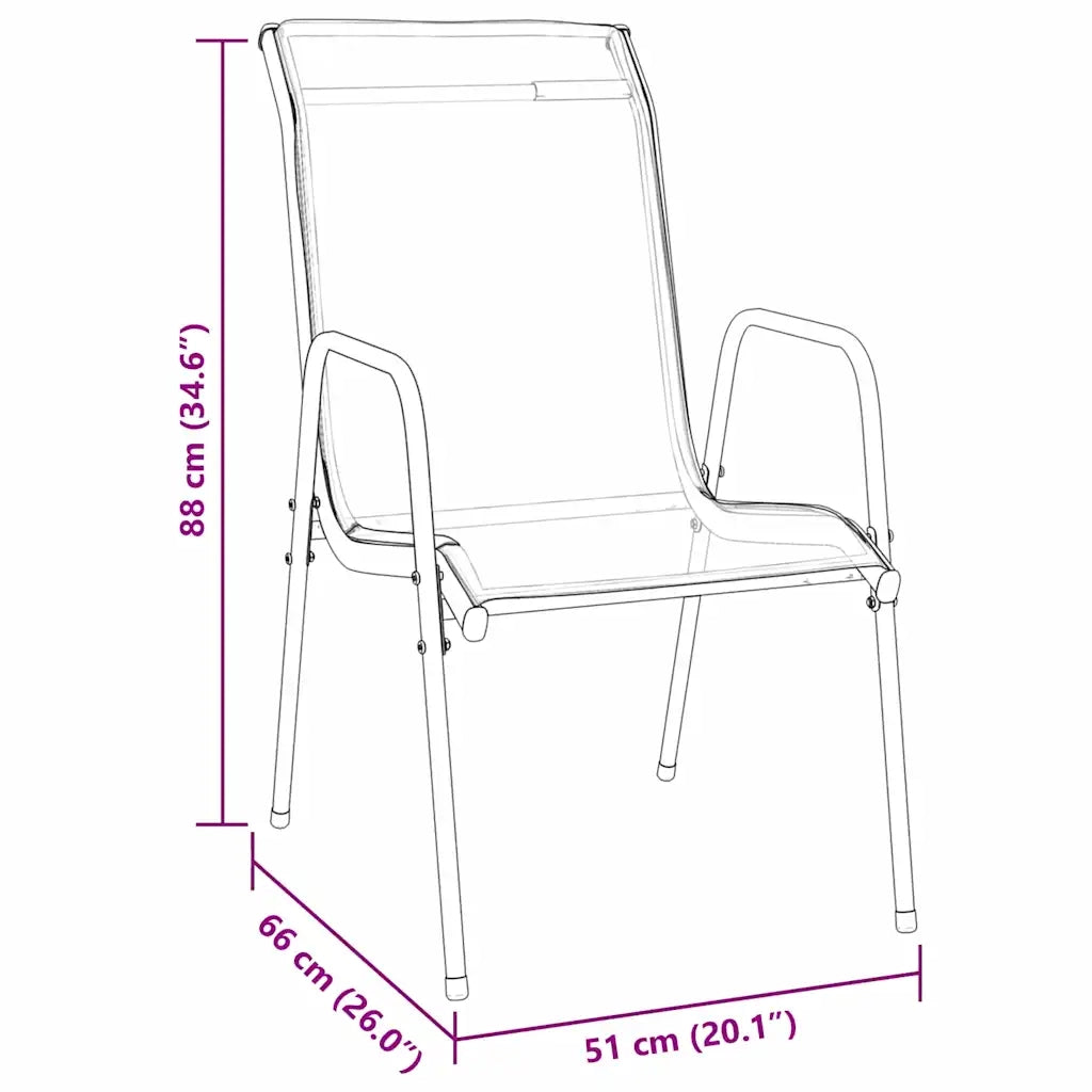 Set da Pranzo per Giardino 7 pcs Nero 3379139