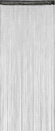 Velo girevole con glitter 90x245 cm - In offerta - Corda per tirare - Porte e finestre - Lavabile - Nero - Poliestere