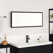 Specchio da Bagno Rovere Nero Vetro, MDF Grande Specchio