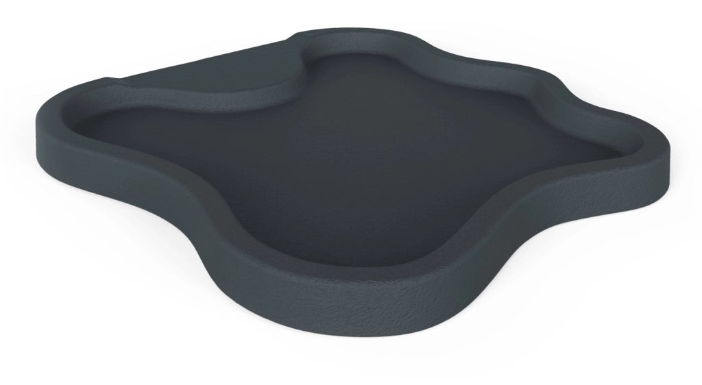 Piatto Doccia da Esterno Giardino in Polietilene HD Arkema Lake Grigio Antracite