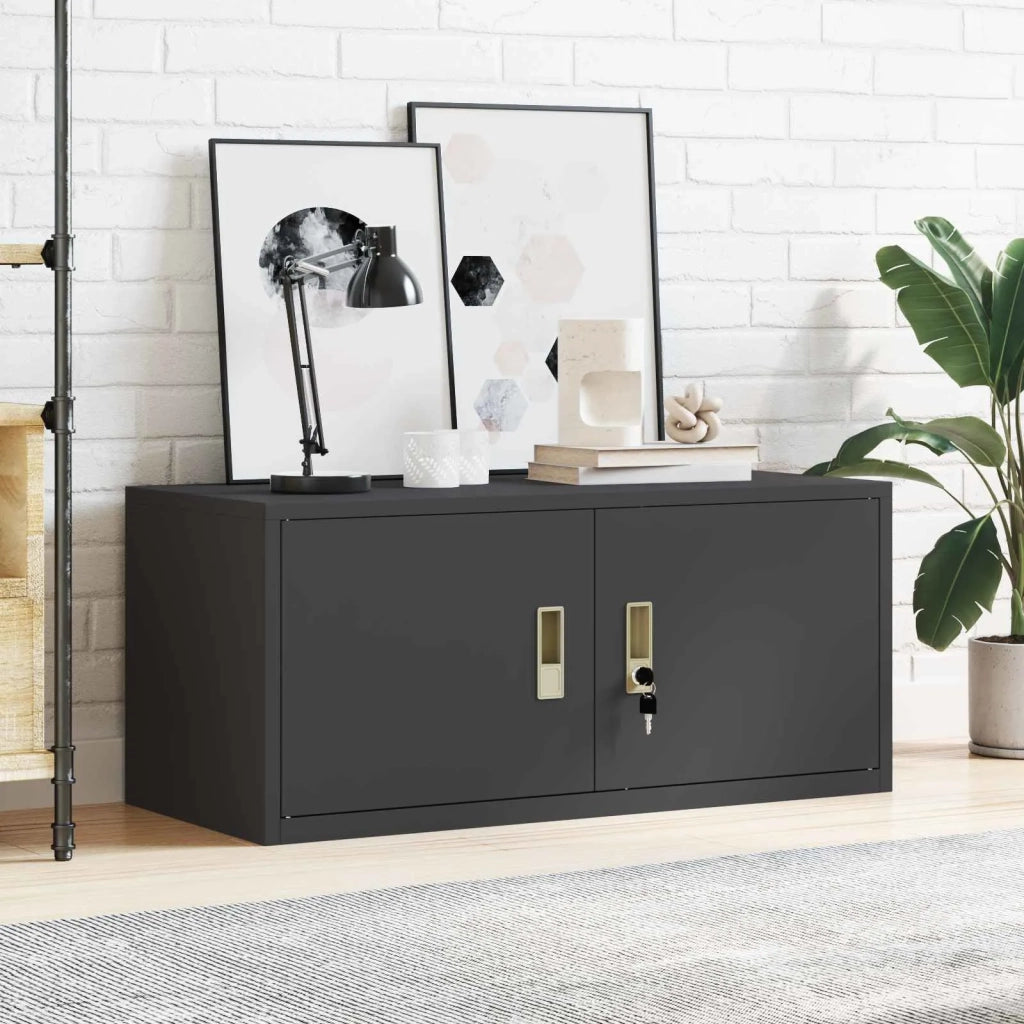 Armadio Nero 90 x 40 x 40 cm Acciaio 891628