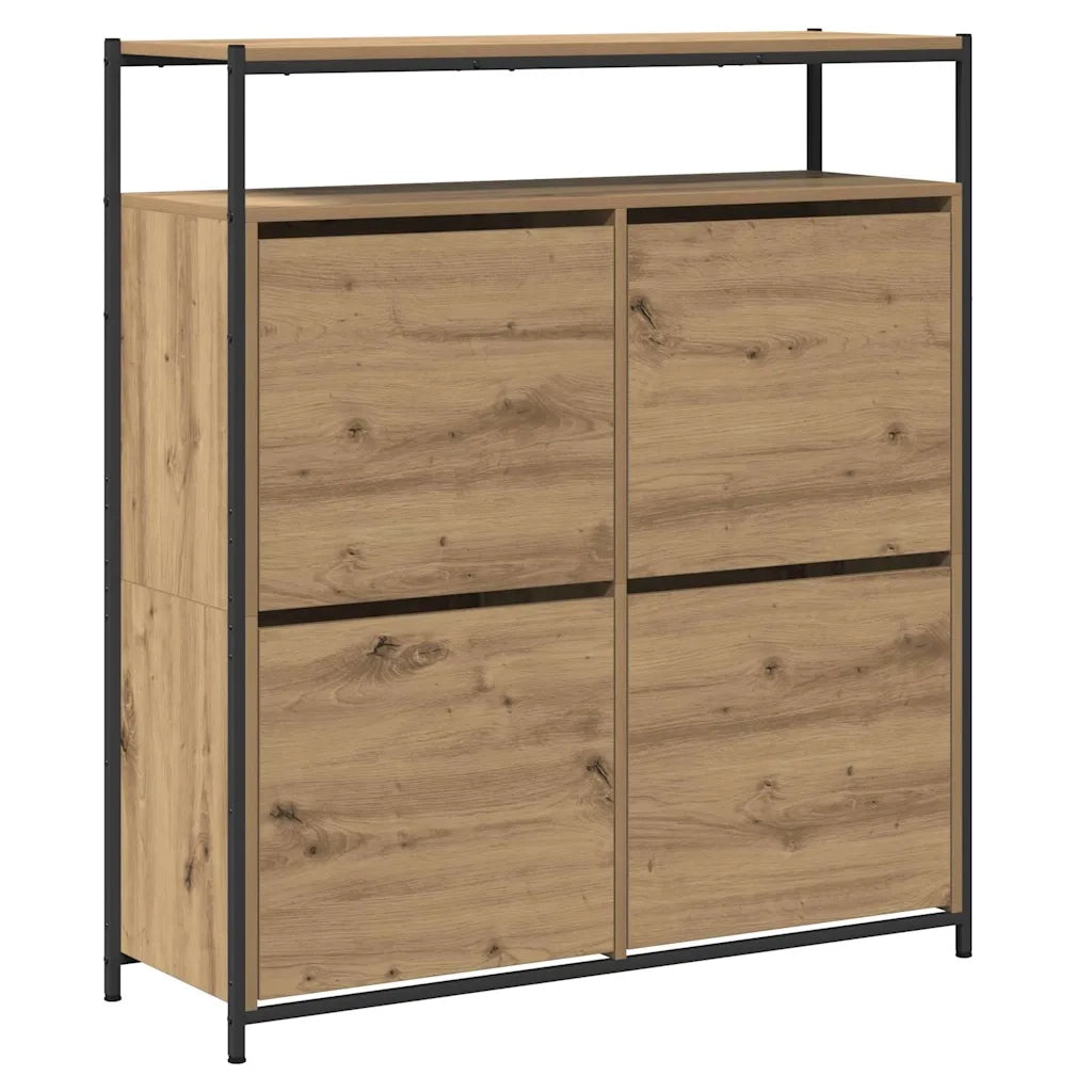 Scarpiera | Mobile per scarpe Rovere artigianale 100 x 34 x 112 cm