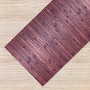 Tappeto Passatoia In Vero Bamboo Tappeto Cucina Ingresso In Legno Antiscivolo Aderente Lavabile E Antimacchia Tagliabile  - Viola - 50x100 cm