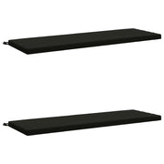 Cuscini per Panchina a 2 Pezzi SOEST 2 pz 100% Poliestere Nero 949401