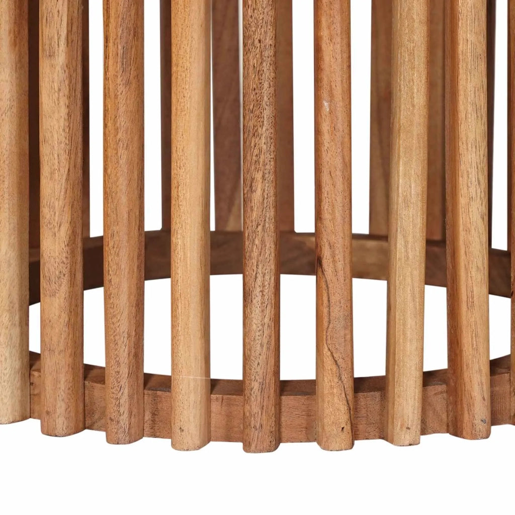 Set di Tavolini Fatti a Mano 2 pcs Marrone Teak 40 x 40 x 45 cm 42020067