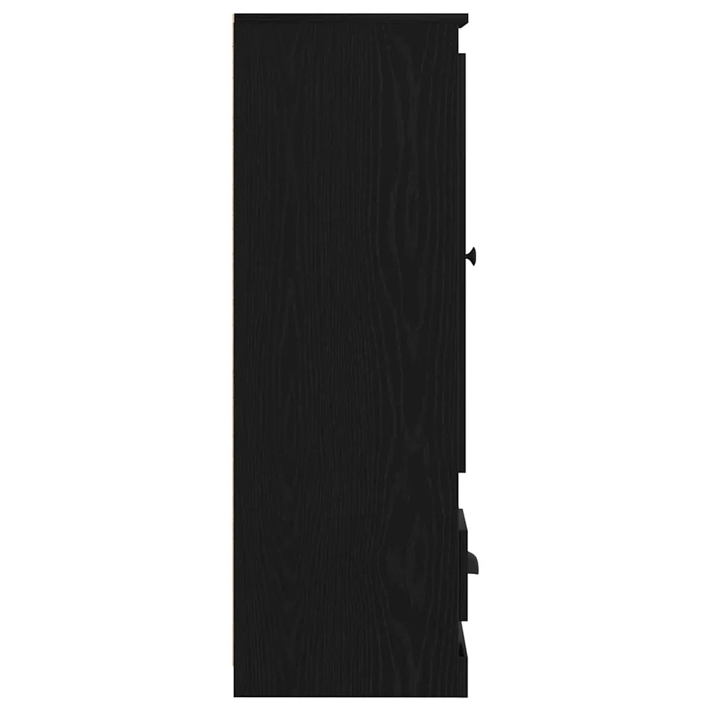 Credenza Rovere Nero 36 x 35.5 x 103.5 cm Legno multistrato 862819