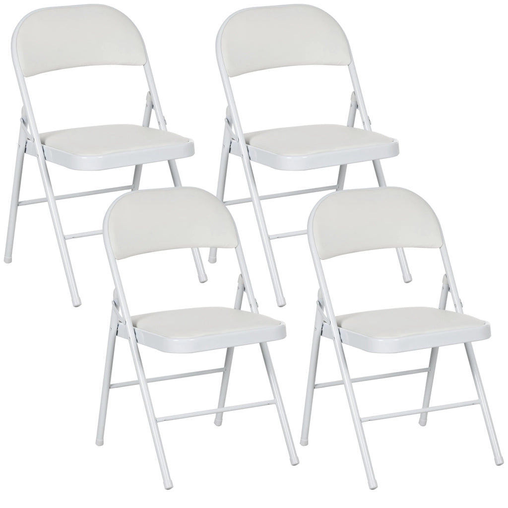 Sedia da pranzo pieghevole ¨C zephmum ¨C bianco 45x46x78 cm