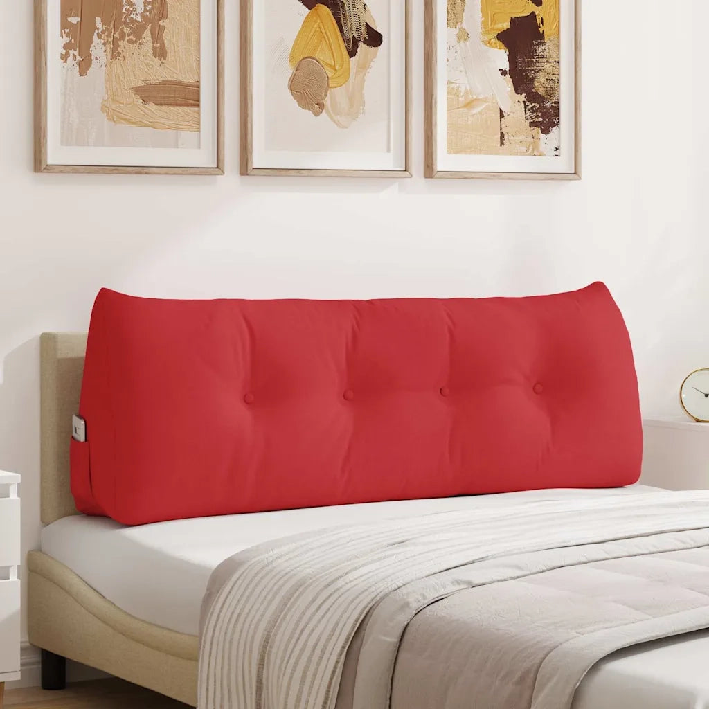 Cuscino per Schiena Rosso 140 x 24 x 50 cm Tessuto 42014511