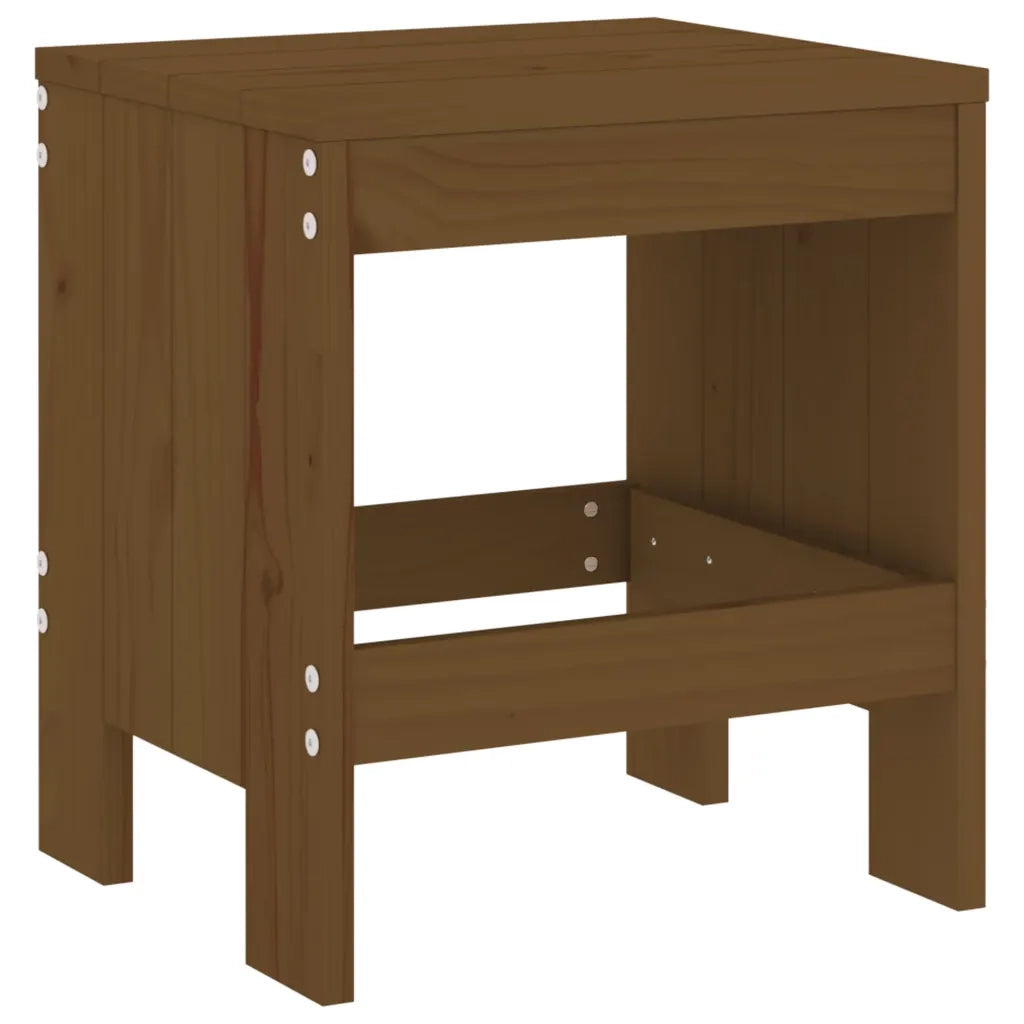 Sgabelli Bar 2 pz Marrone Ambra 40x36x45 cm Legno Massello Pino 825341