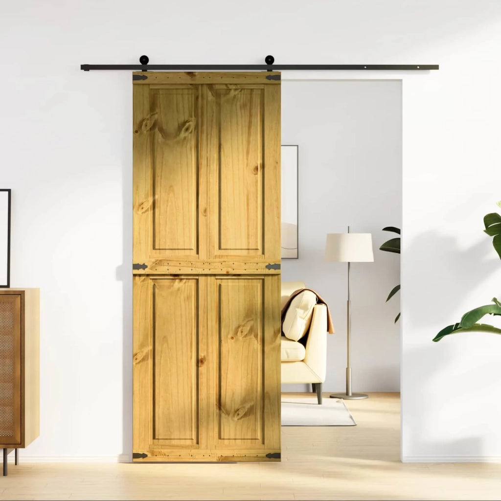 Porta del fienile Corona Marrone Miele 80 x 210 cm 42021180