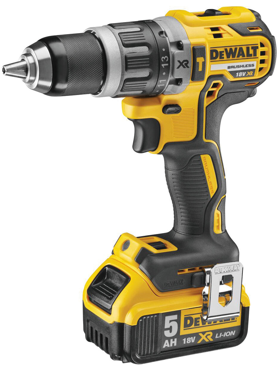 DeWalt TRAPANO AVVITATORE CON PERCUSSIONE BRUSHLESS 18V DCD796P2-QW 2 batterie 5,0 Ah