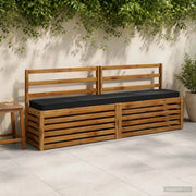 Cuscino per Panchina a 1 Pezzo VUGHT 100% Poliestere Nero 950850