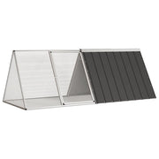 Gabbia per Conigli Antracite 201,5x80,5x71 cm Acciaio Zincato cod mxl 48491