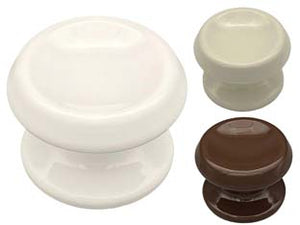 POMOLO PER PORTONCINO MOD.866- - ø mm.80 - finitura marrone RAL8017 - 1 pezzi SAGUATTI