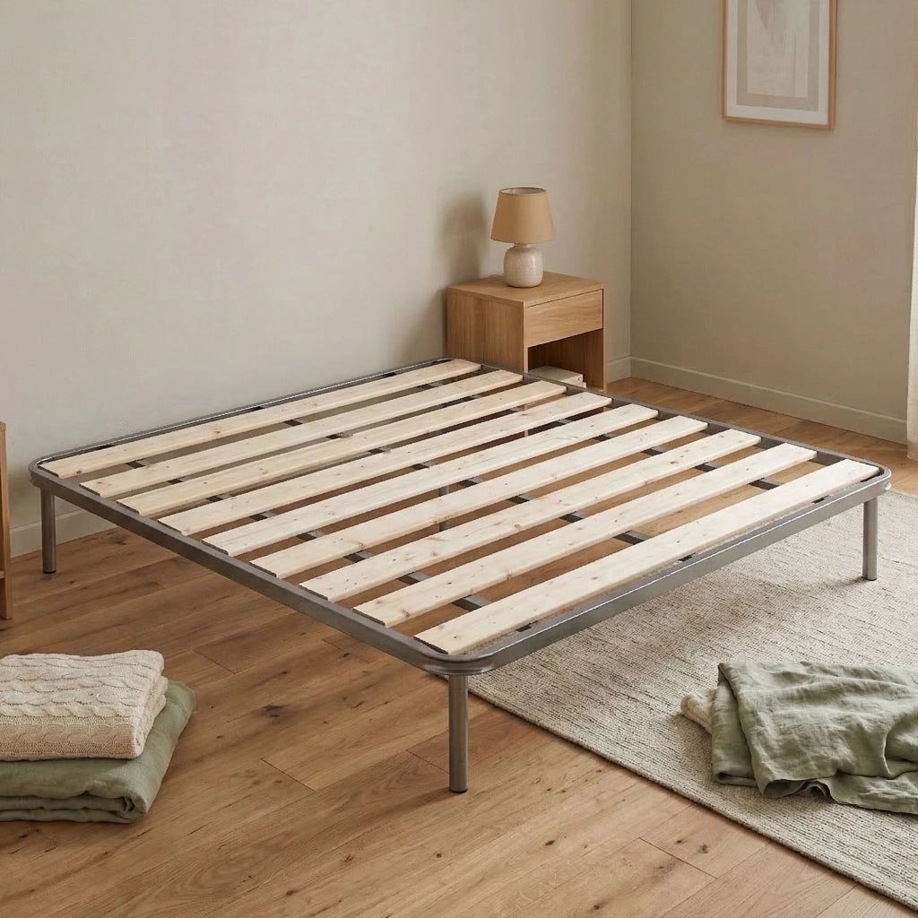 Rete letto matrimoniale Aleck, Rete ortopedica a doghe piallate, 100% Made in Italy, cm 160x190h 31