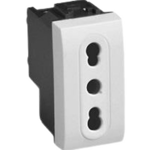 Biesse presa 2p+t 10/16a 250v bipasso compatibile matix am5180