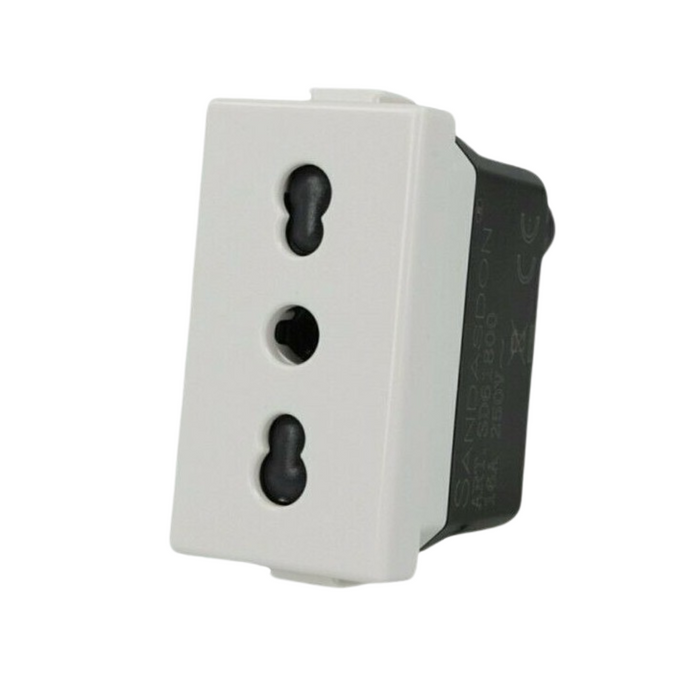 Biesse presa 2p+t 10/16a 250v bipasso compatibile matix am5180