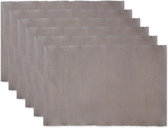 Set di sei placemats rettangolari, misura 13x19 pollici, realizzati con 100% cotone a 5 strati, ideali per ogni cucina Facili da pulire: basta gettarli in lavatrice e asciugarli all'aria