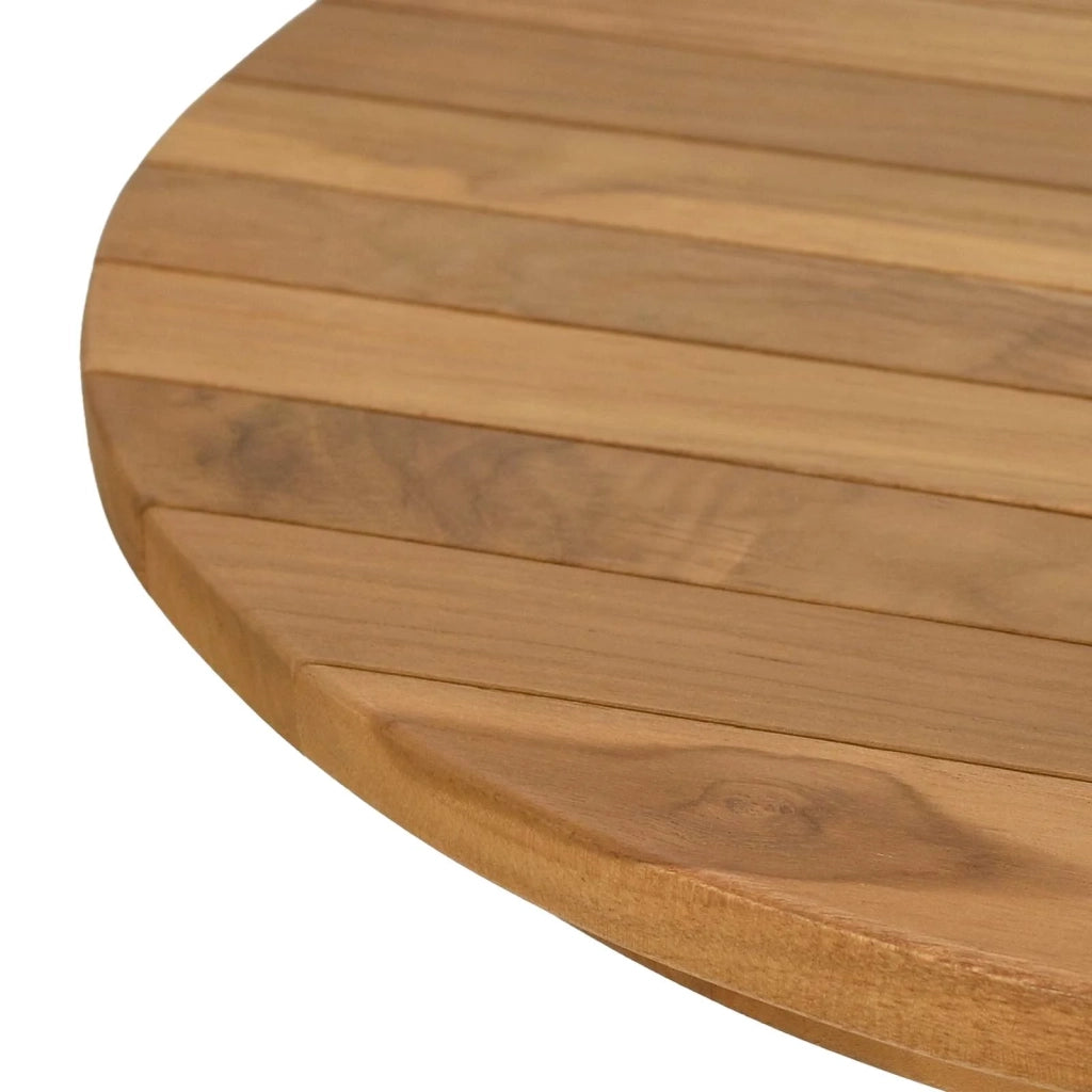 Piano del tavolo Ø 50 x 3,5 Rotondo Legno di teak solido 42033150