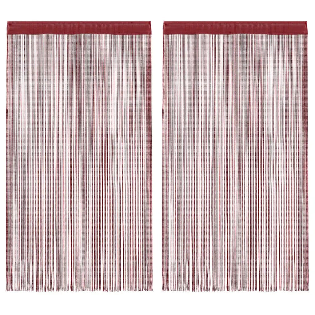 2 Pz Tende a Fili 100x250 cm Rosso Borgogna cod mxl 77242