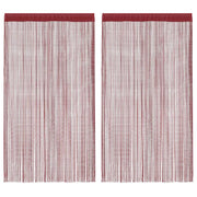 2 Pz Tende a Fili 100x250 cm Rosso Borgogna cod mxl 77242