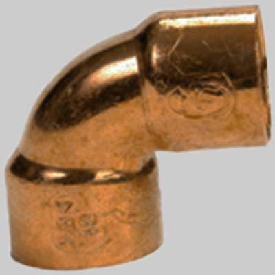 GOMITO RAME 90Â° A SALDARE F-F PER TUBO GELO - 11/4 (ÃE32) - 1 pezzi - MADE IN ITALY