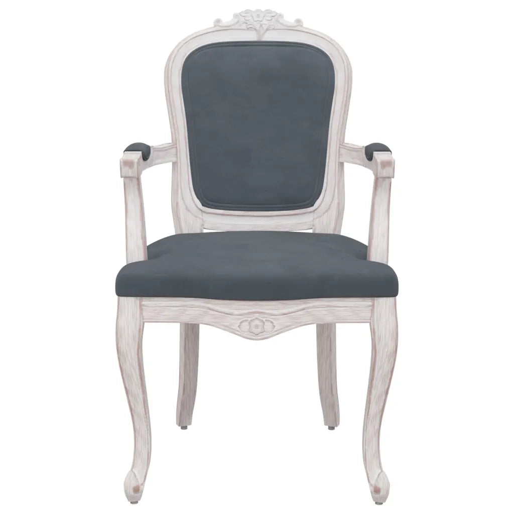 Sedie da Pranzo 2 pz Grigio Scuro 62x59,5x100,5 cm Velluto 344468
