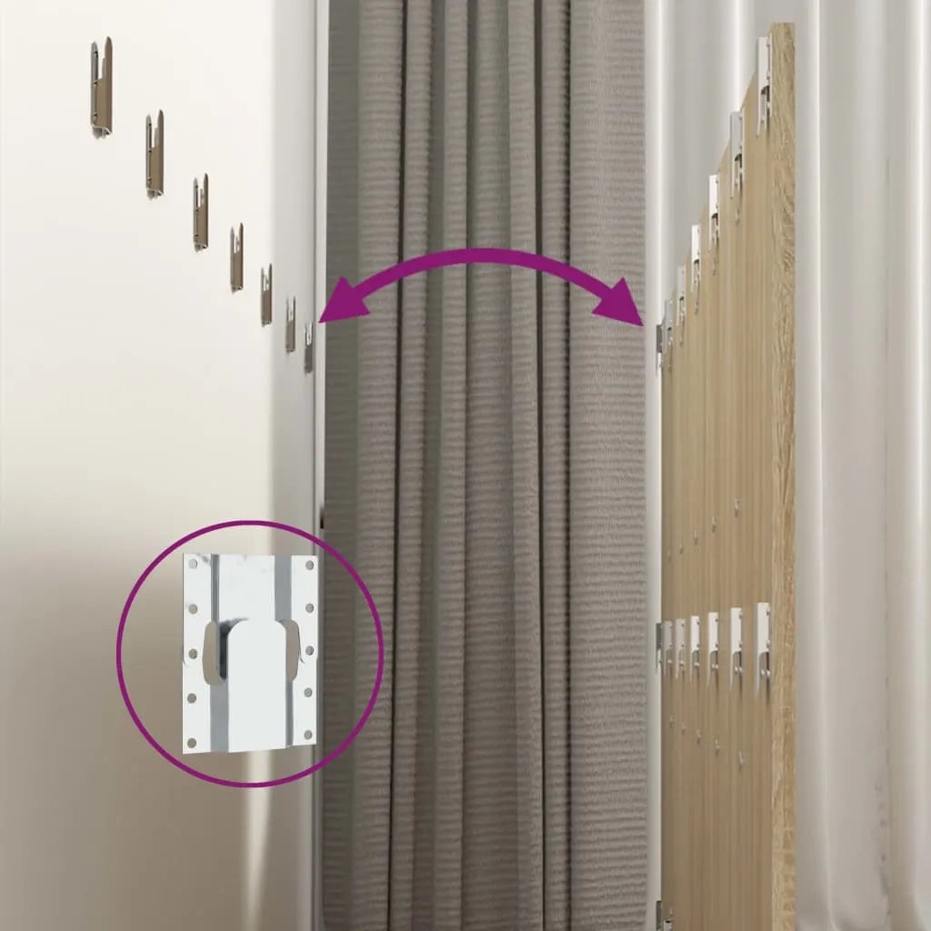 Testiera | Testata Letto con Comodini in Legno Multistrato Rovere Sonoma