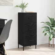 Credenza-Buffet-Armadio da cucina Rovere nero 34 x 34,5 x 90 cm Legno multistrato 374936