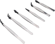 Set di pinze 6 pezzi - Pinze in acciaio inossidabile - Multifunzionali per make-up e collezione di francobolli - Sostenibili - Fondamentali per gli appassionati - Pinze per ciglia