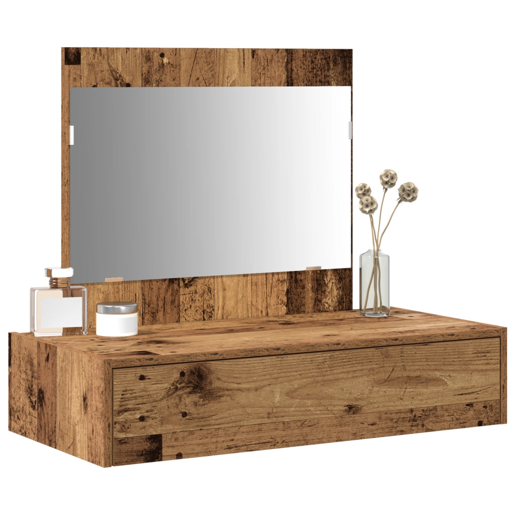 Specchiera da parete Legno antico 83x40x70 cm