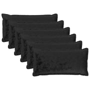 Federa 6 pcs HOUTEN Nero 40 x 80 cm Flanella 918419