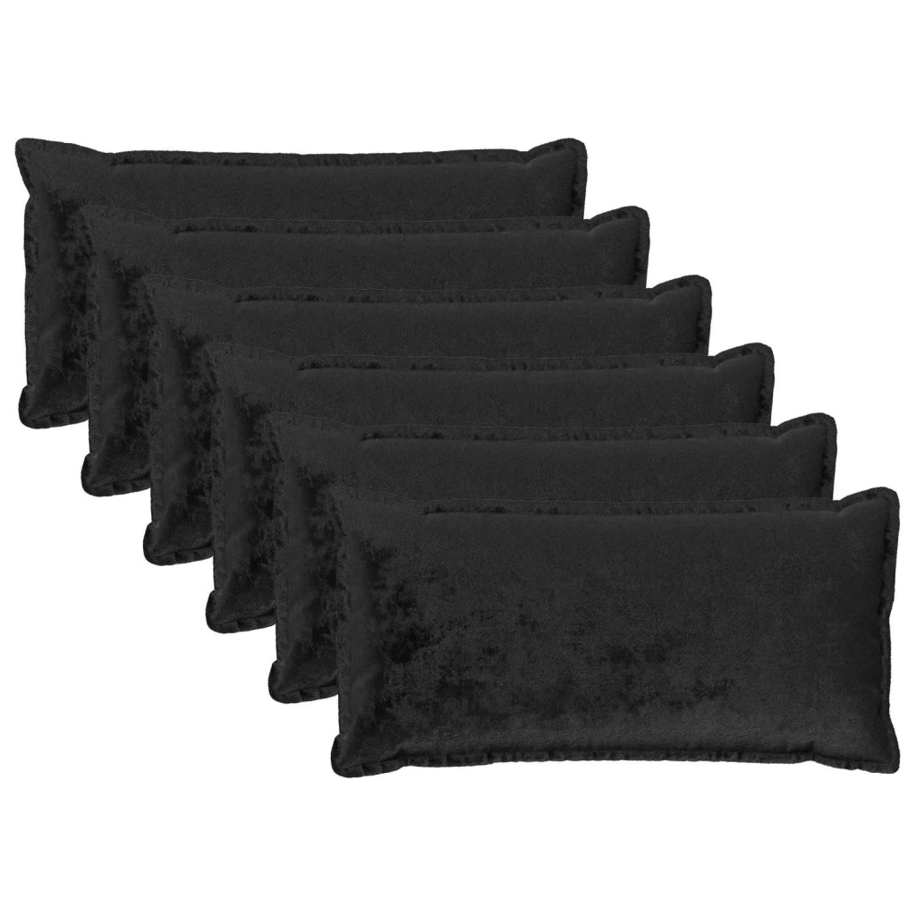 Federa 6 pcs HOUTEN Nero 40 x 80 cm Flanella 918419