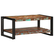 Tavolino Salotto Multicolore 90x50x38cm Legno Massello Recupero 4102717