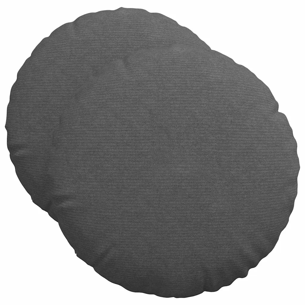 Cuscini per Seduta 2 pcs Grigio scuro Ø50 x 19 cm 42014187