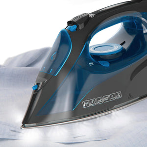 Black+Decker FERRO DA STIRO BXIR2605E 2.600 W - 430 ml.  Piastra in acciaio